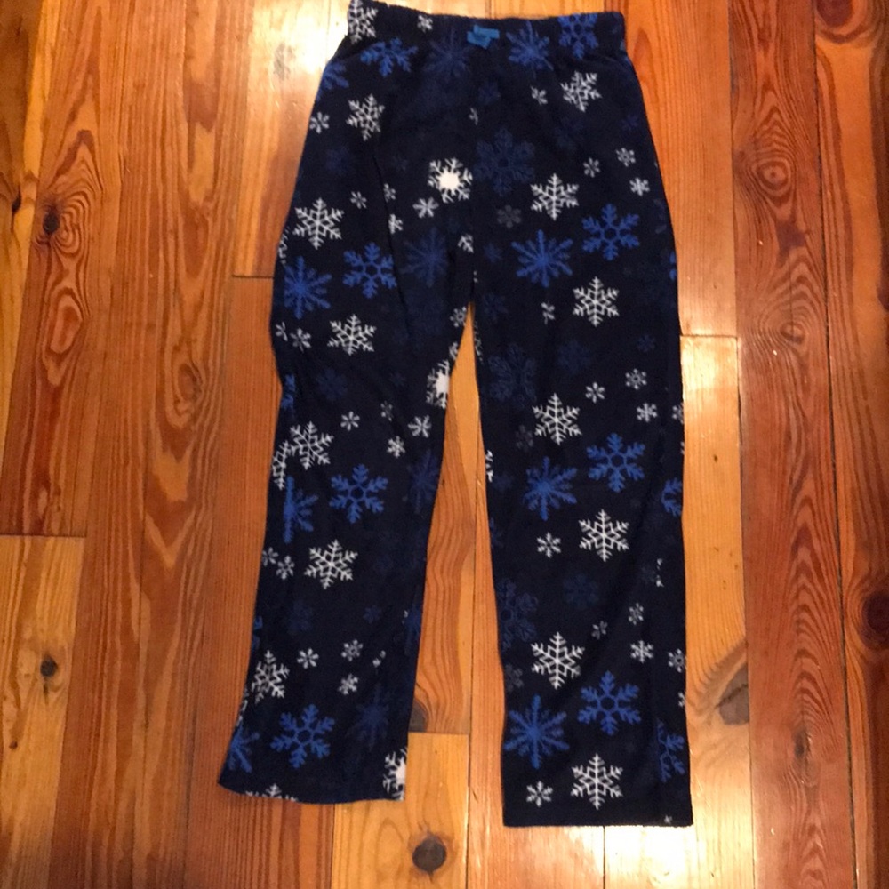 Kids Snowflake Pajama Pants (size L, 13/14)